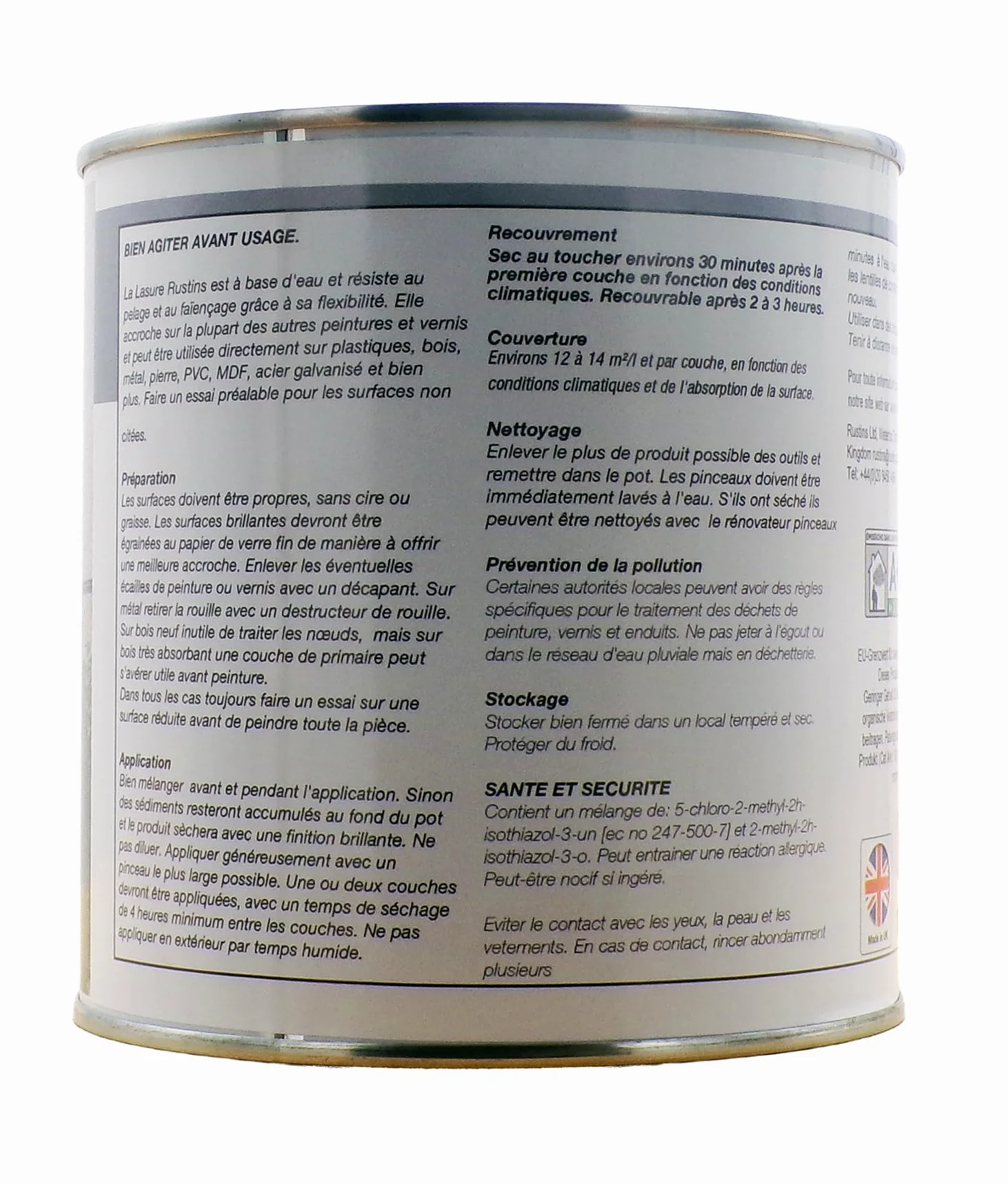 Acrílico Verde Claro 1L Lasure Mate para madera y metal interior y exterior 12m² - (Midi Decor)