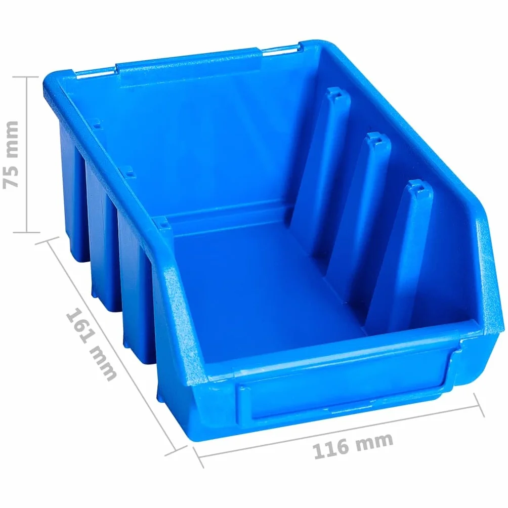 Genérico Kit de Cajas de almacenaje 96 Piezas con Paneles de Pared Azul,Bricolaje,Accesorios de Bricolaje,Organización y Almacenamiento de Herramientas,Armarios para herramientas-146282