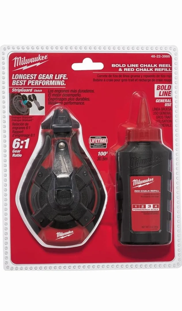 Milwaukee ELEC Tool 48-22-3986 Bold Line - Carrete de tiza