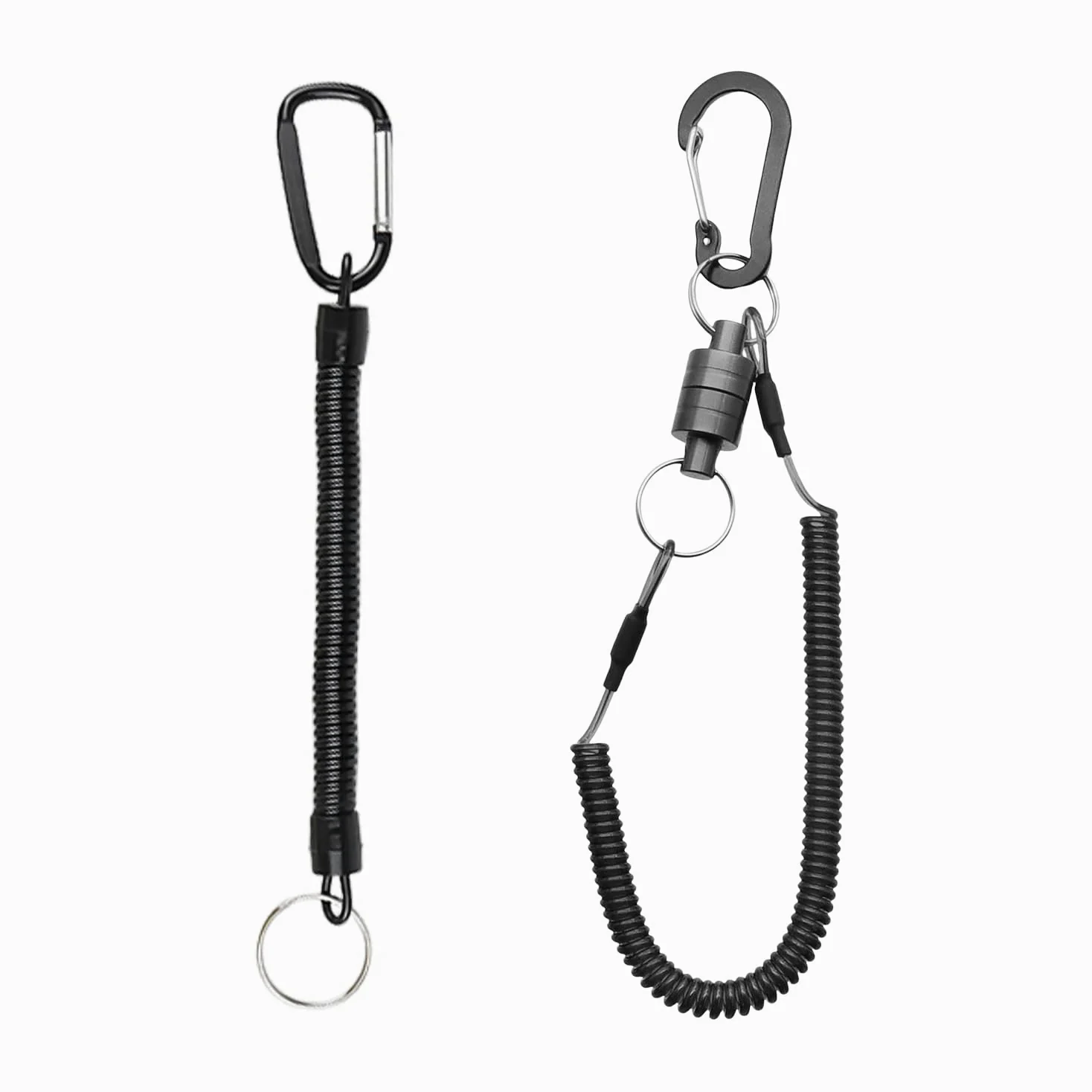 1 Pieza De Cuerda Magnética De Pesca, 1 Pieza De Cuerda Perdida Telescópica, Cuerda con Clip Magnético, Cordón De Mosquetón, Cuerda De Mano Magnética Antipérdida para Exteriores