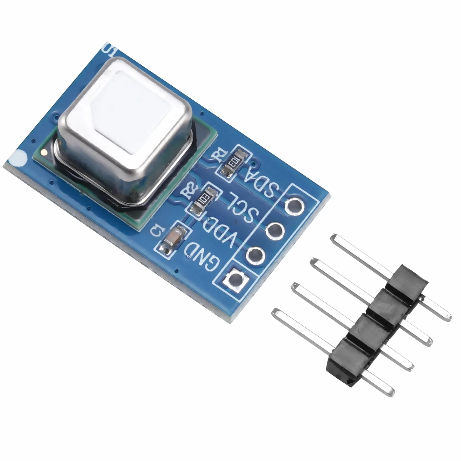 SCD41 Módulo Sensor de Gas Binghe SCD41 CO₂ Sensor Módulo Detección de CO₂ Dióxido de Carbono 2-in-1 Temperatura y Humedad 2.4-5.5V 400-5000PPM con Comunicación I²C