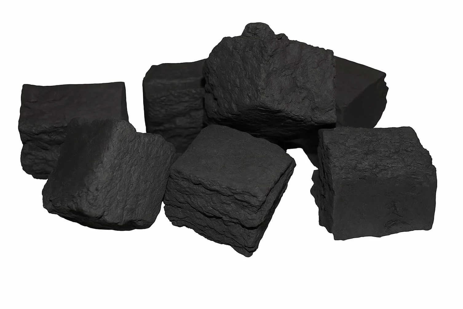 Coals 4 You 2 Paquetes de carbones 10 pequeños y 10 medianos de Gas Fuego/combustibles biológicos/Llama Real en Embalaje, Negro