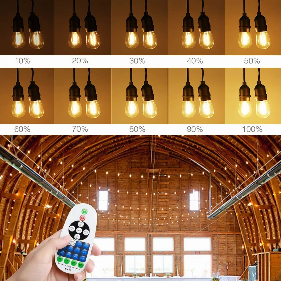 XUNATA - Mando a distancia regulable y receptor para tira luminosa de LED 220 V/cuerda/hada, transmisor controlador modelo general