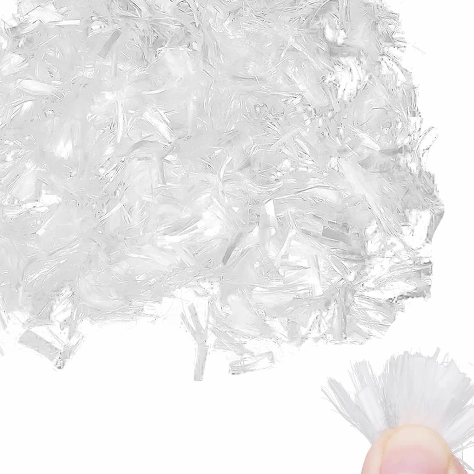 Fibras de polipropileno para hormigón y pavimento, 1000 g, 3 mm, refuerzo de fibra de vidrio para evitar grietas