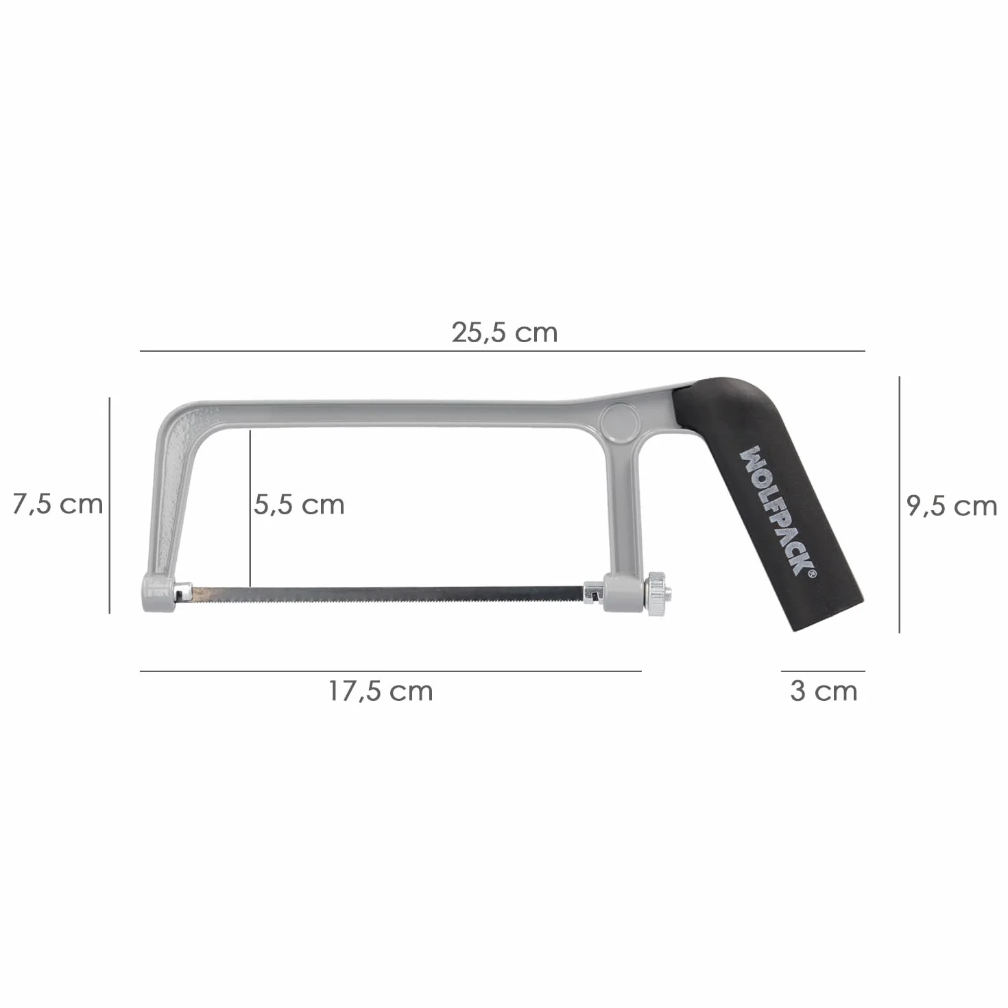 WOLFPACK LINEA PROFESIONAL Arco Sierra Mini 150 mm Aluminio