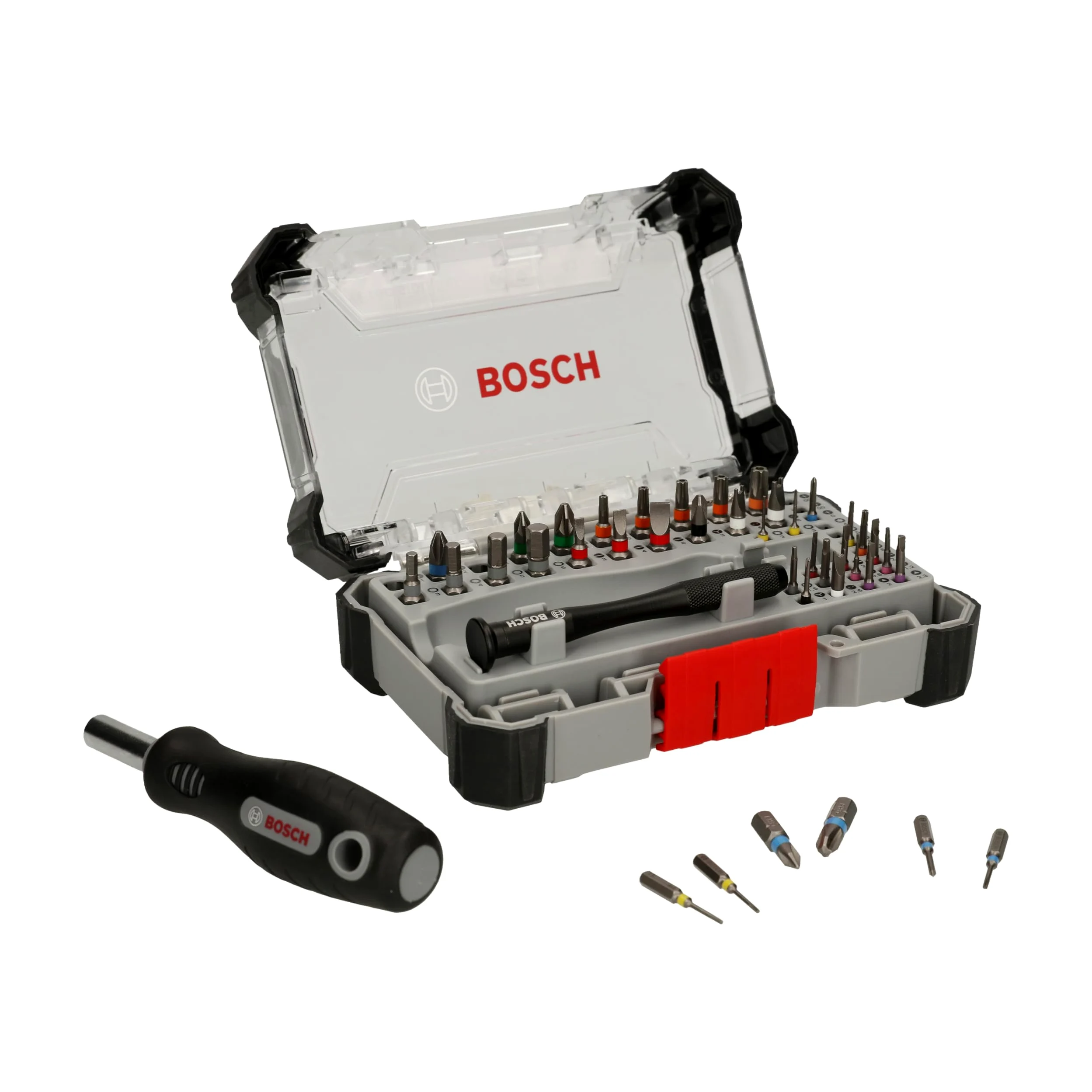 Bosch Accessories 42 piezas Set de Puntas de Atornillar de Precisión (para cabezales de precisión y estándar, Accesorios Destornillador), Amazon Edition Estándar