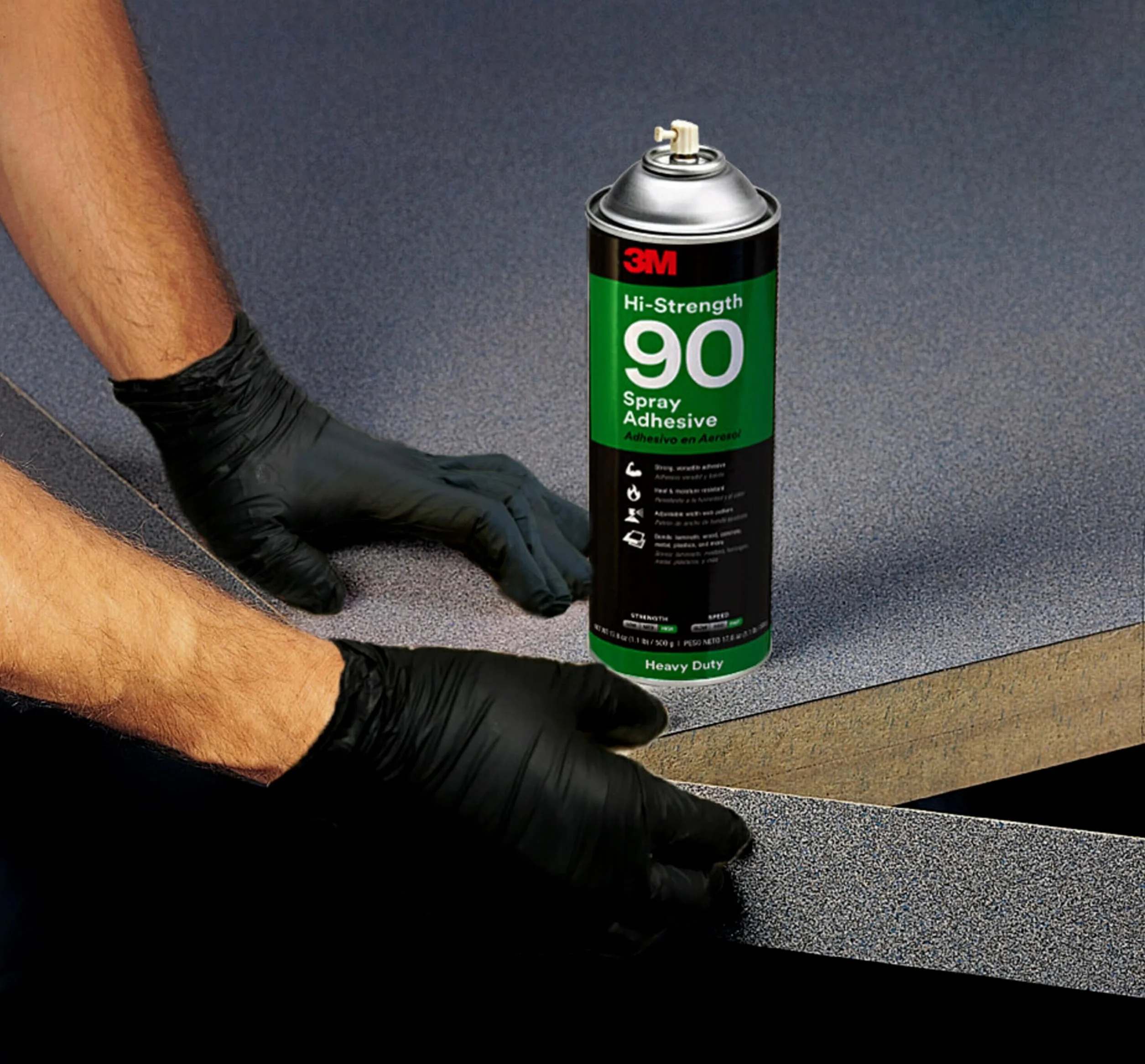 3M Spray Adhesivo 90 Alta resistencia, 500 ml, 1 lata, 1 unidad