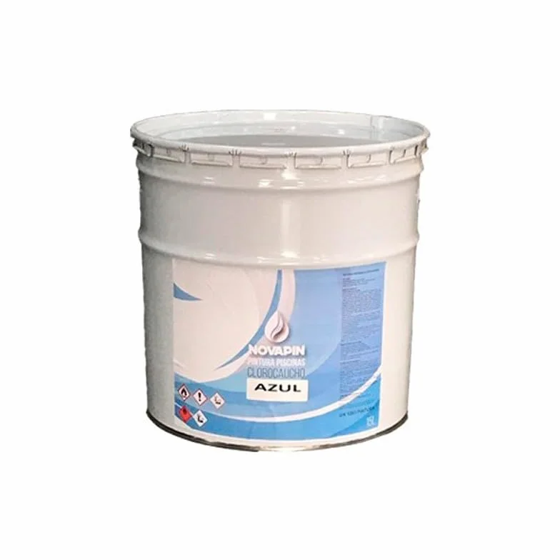 Pintura para piscinas al clorocaucho. Color Azul. Envase de 4 litros - NOVAPÍN