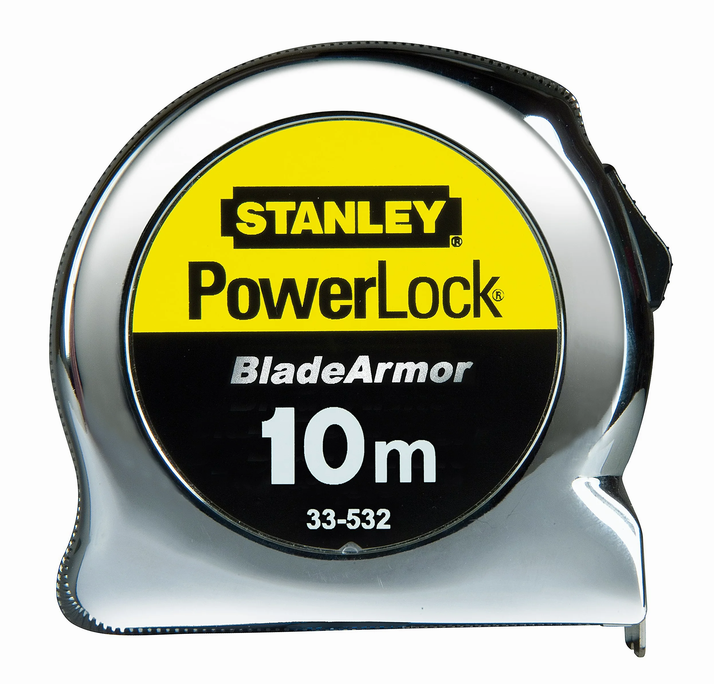 Stanley 0-33-532 - Flexómetro Powerlock Blade Armor, 10 m x 25 mm