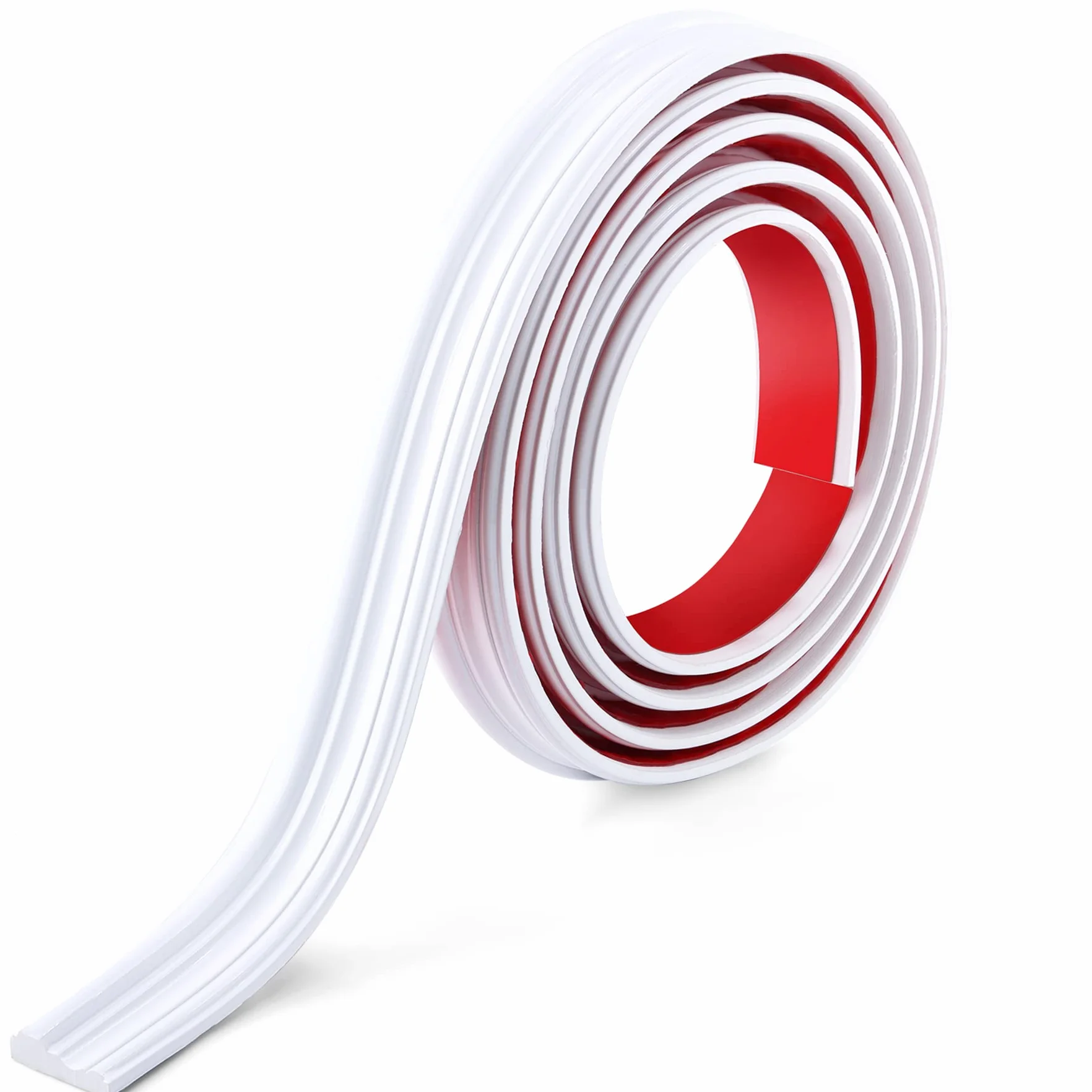 Gaahing Peel y Stick Wall Molding Trim & Chair Rail, moldeo de panel autoadhesivo, decoración del hogar de bricolaje en el marco del espejo de la puerta del gabinete, 3m x 4cm