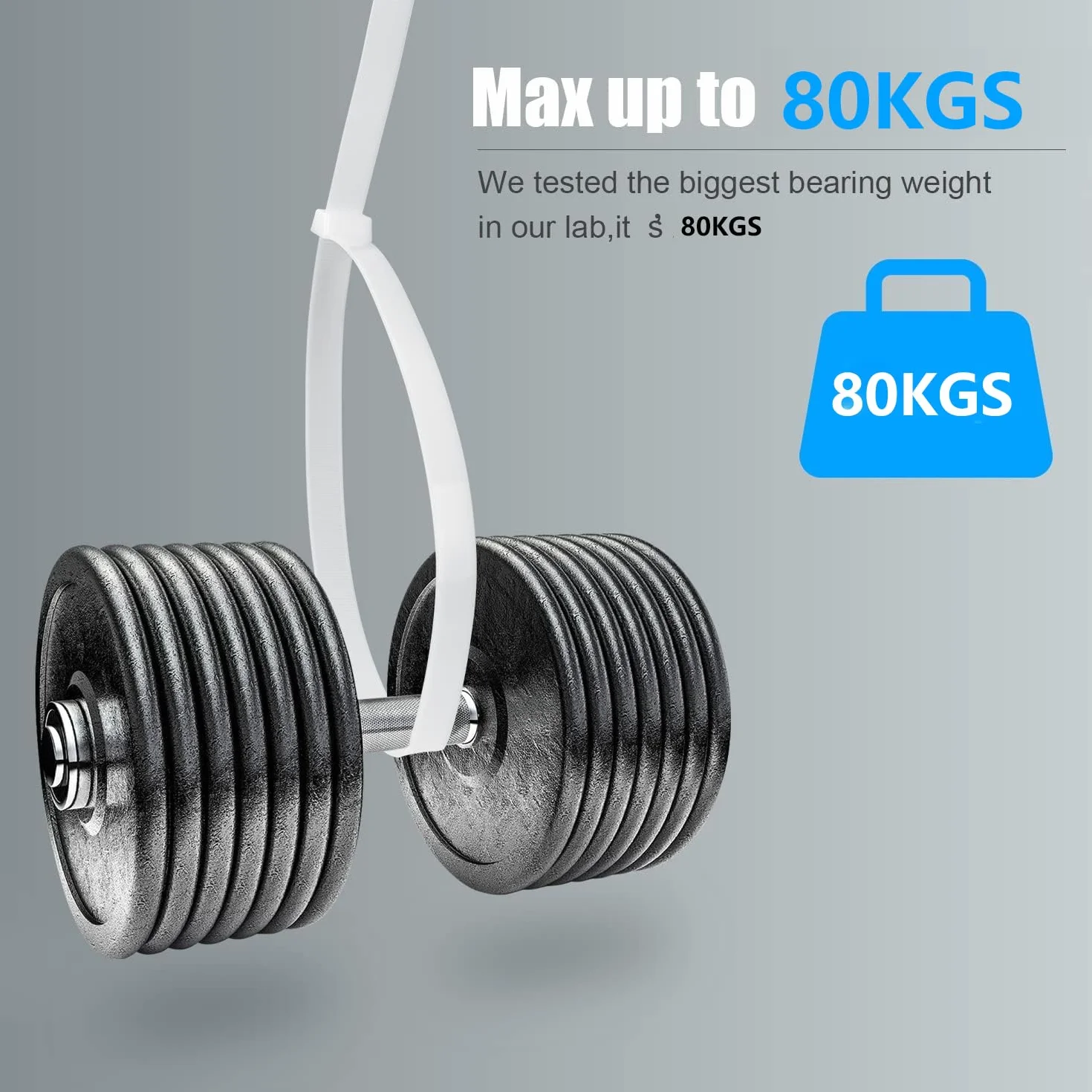 Armpow Bridas marrones resistentes de 18 pulgadas, paquete de 100, bridas de alambre de plástico fuertes ultra exclusivas de 200 libras, bridas grandes extralargas, resistentes a los rayos UV para