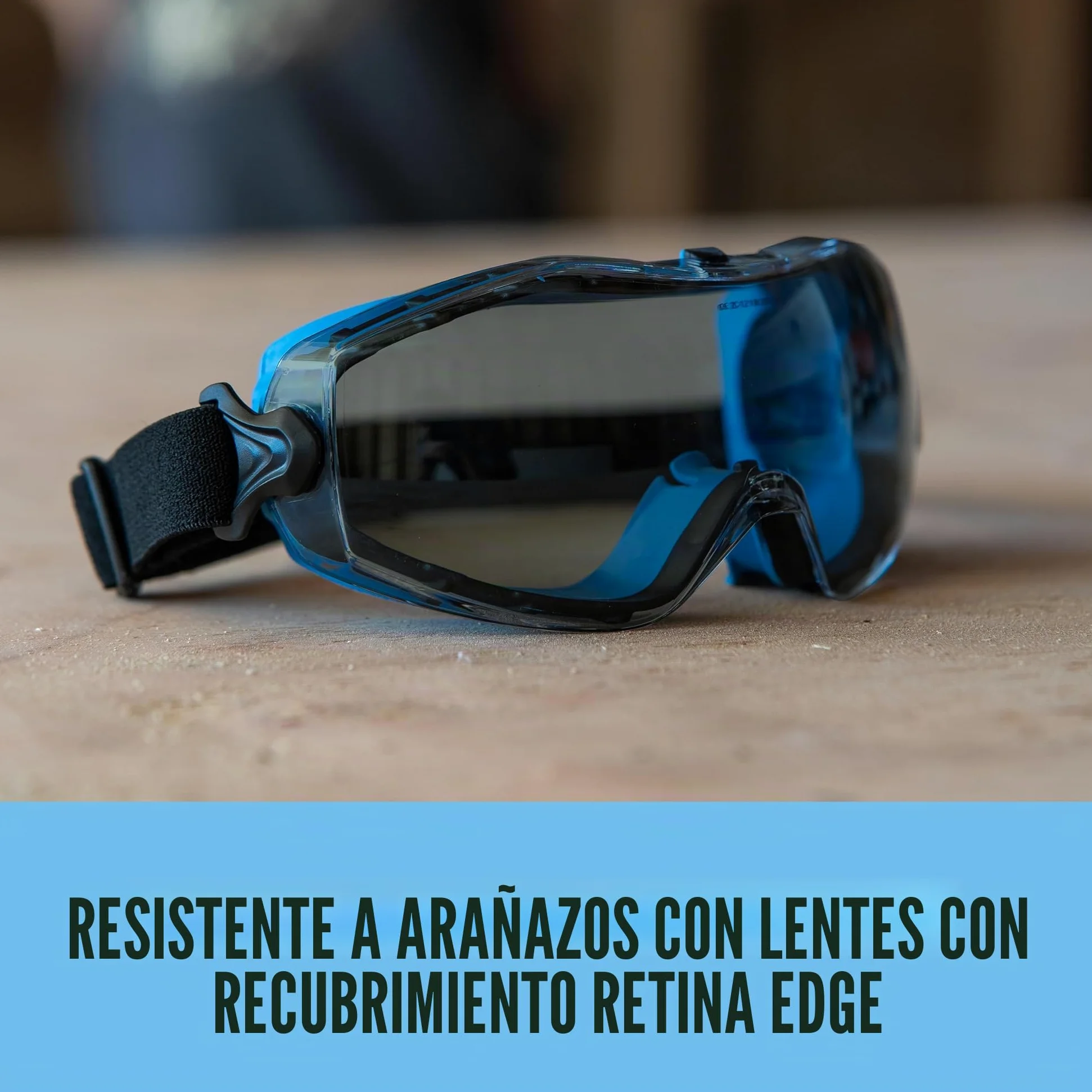 SOLID. gafas proteccion trabajo de ajuste perfecto | Gafas de seguridad a prueba de polvo con ajuste universal | Para los usuarios de gafas | Resistentes a los arañazos, antiniebla & protección UV