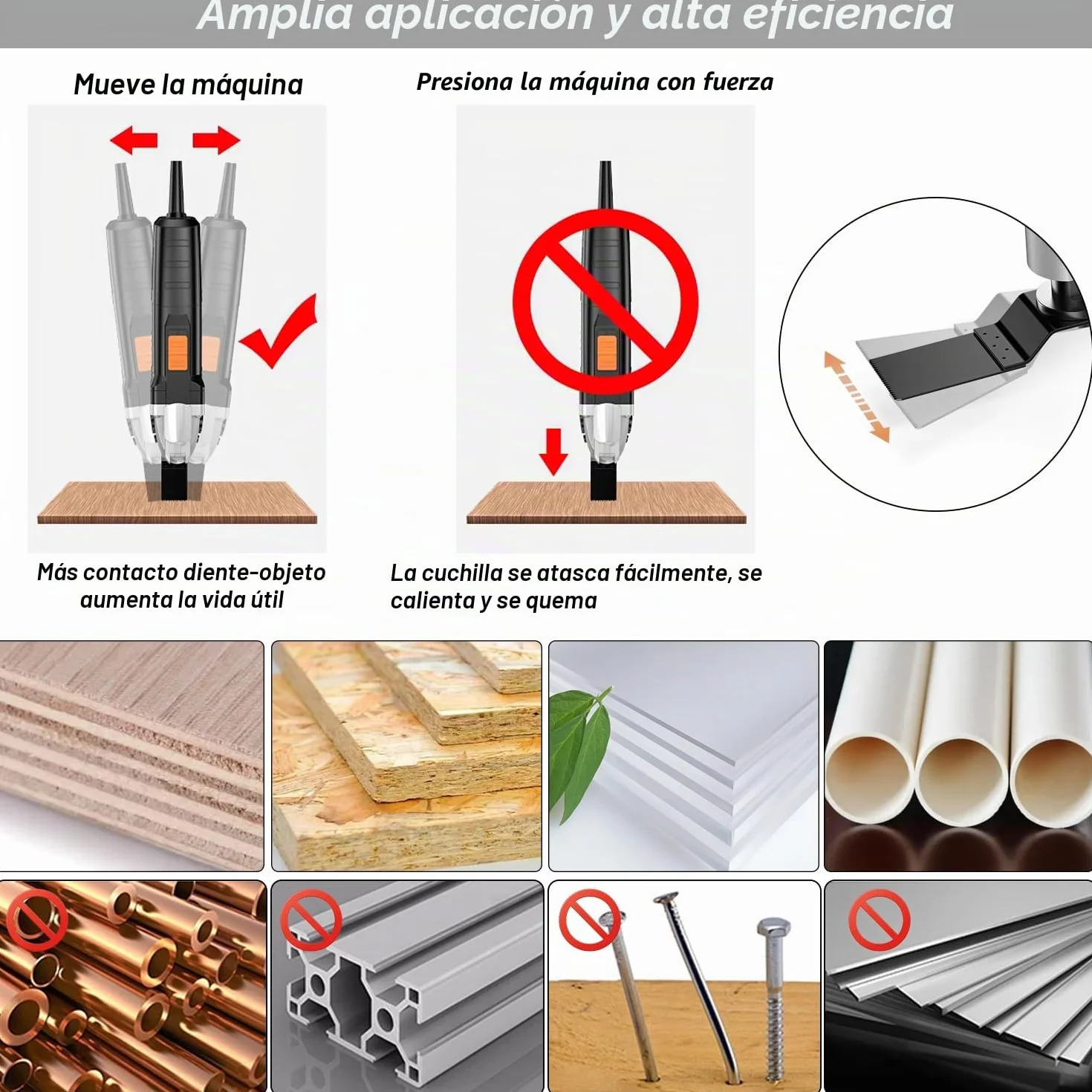 Juego de Hojas de Sierra Oscilantes Cuchillas para Herramientas Oscilantes 53PCS Cuchillas Oscilantes Multiherramienta de Corte Acero Sierra para Madera y Plástico Liberación Rápida con 3 Adaptadores
