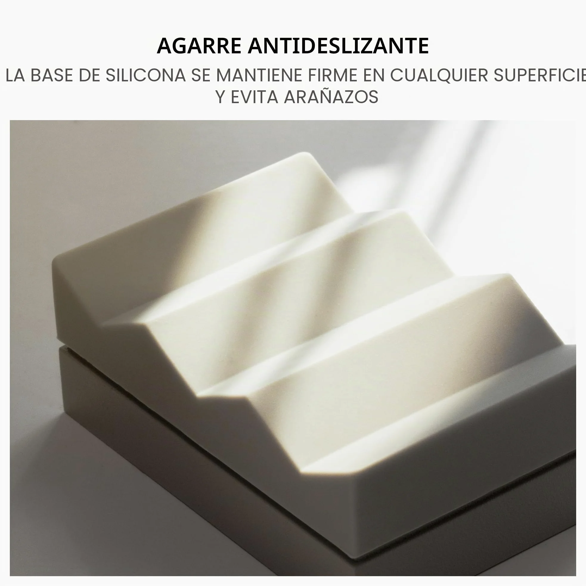 Native Union Weighter – Organizador Antideslizante para Cables – Accesorio Escritorio o Mesita – Diseño Metal y Silicona – Compatible USB-C y Lightning (Arena)