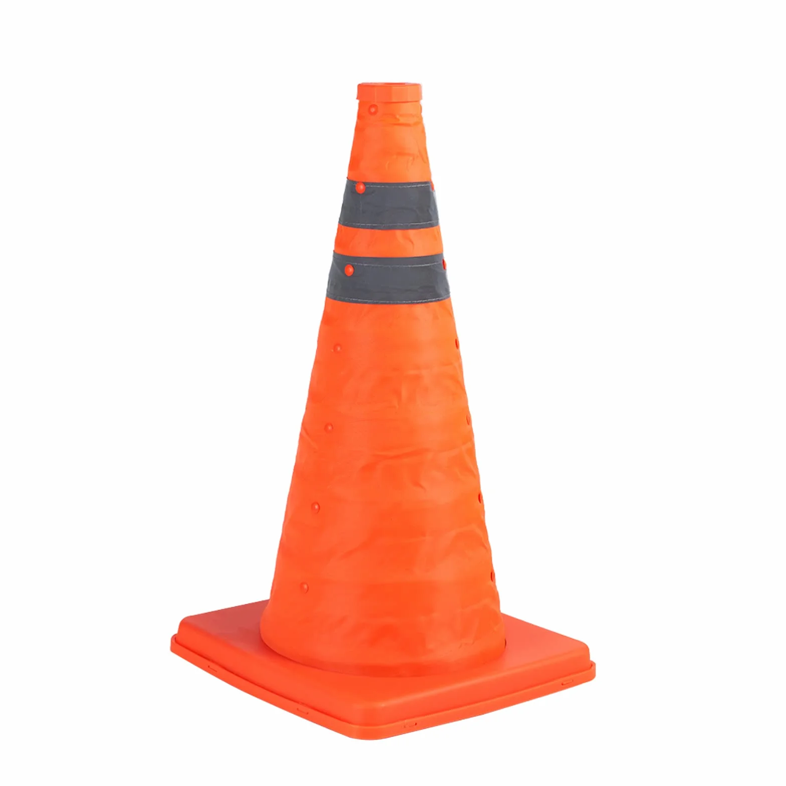 Paquete de 1 conos de seguridad naranjas plegables de 18 pulgadas/conos de tráfico naranjas/conos de seguridad reflectantes emergentes multiusos
