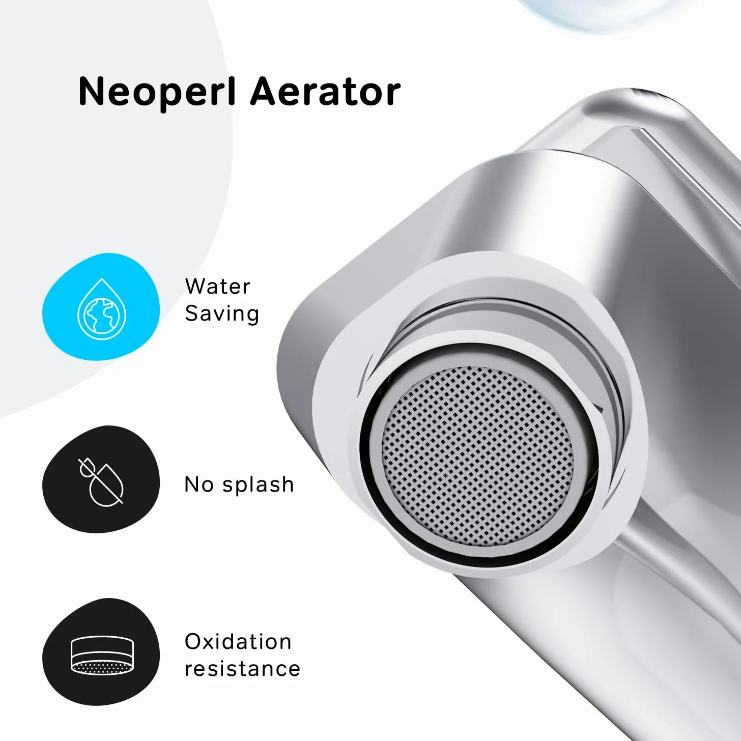AM.PM Hit FTA02200,Grifo de lavabo con mezclador monomando, cartucho de cerámica SoftMotion, Aerator, resistente a los arañazos, en 2 alturas de caña: 102 mm o 193 mm, 5 años de garantía