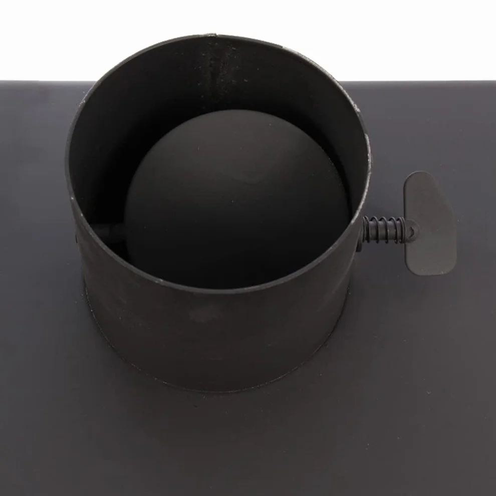 Estufa de leña 9 kW EEK A Acero Negro BimSchV Nivel 2