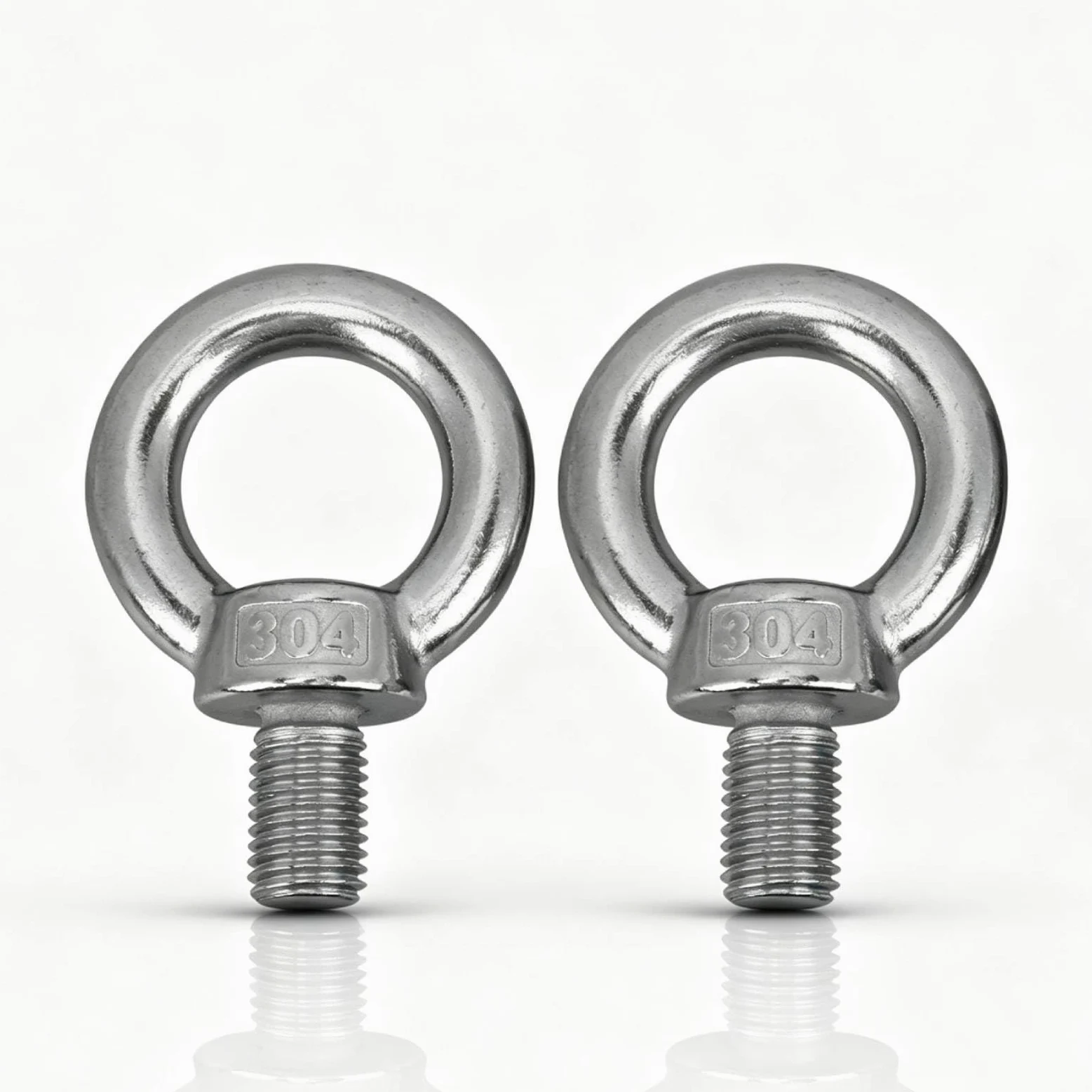 2 unids golfos de acero inoxidable M16 M20 macho anillo de elevación perno de ojo maquinaria pesada hombro anillo de elevación pernos de ojo (M20)