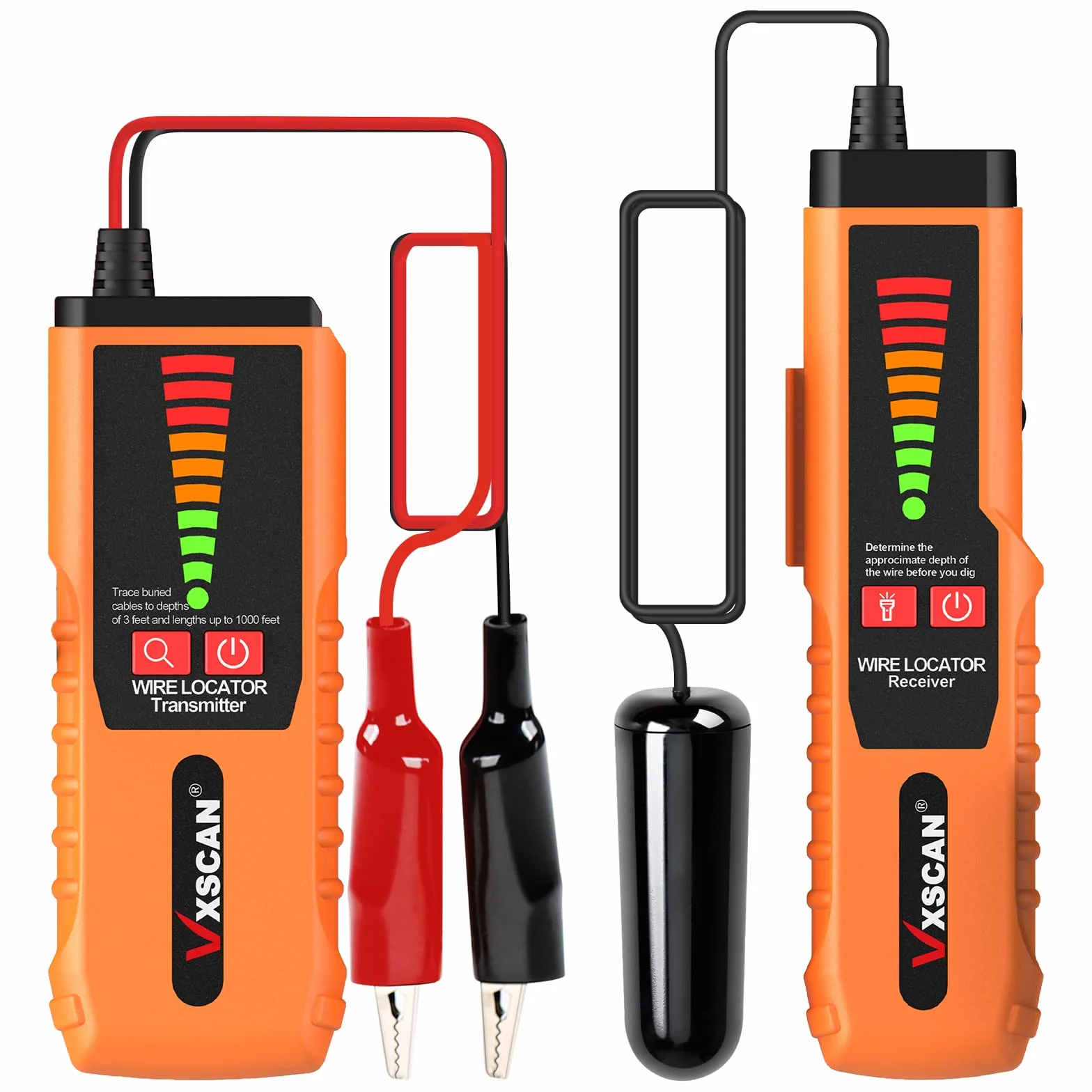 Localizador de Cables Subterráneos F04 Trazador Probador con Auriculares para Cables de Cerca de Perro