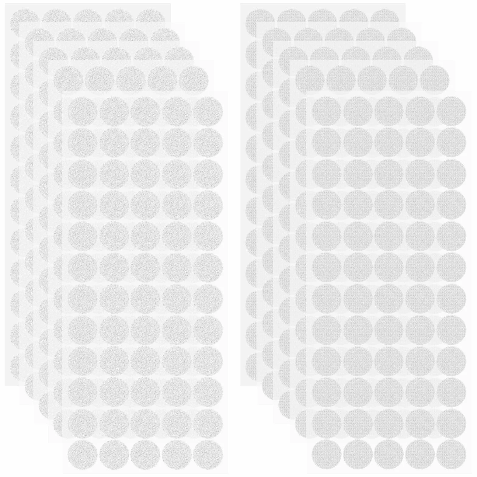 SURFOU 600 Piezas Puntos Autoadhesivos Redondos 20mm, Gancho y Bucle, Extra Fuertes y Auto-Adhesivos, para Alfombras, Manualidades, Fotos y Organización del Hogar (300 Pares)