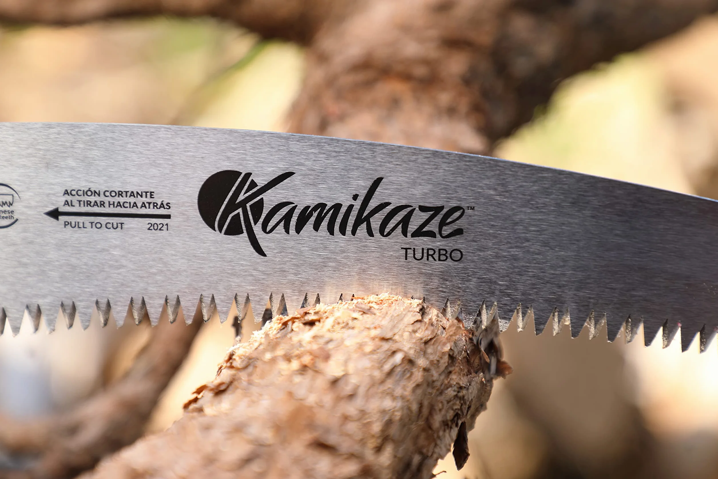 KAMIKAZE Sierra de Poda Curva W-330H 330mm SK-4 Acero Carbono Alta Durabilidad