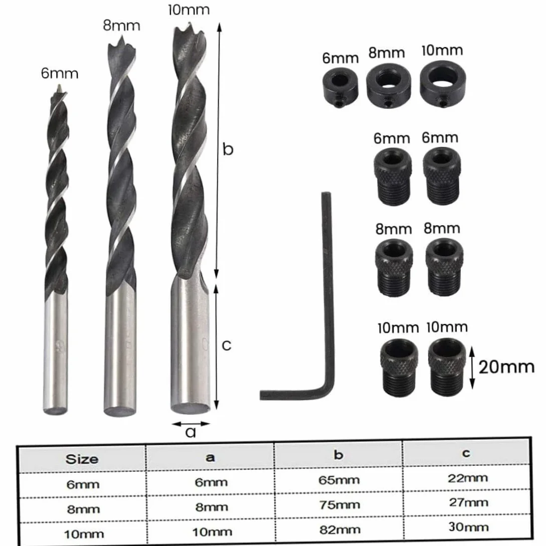 Tornillo de Bolsillo Jig Dowel Kit Carpintería Guías de Madera Ángulo