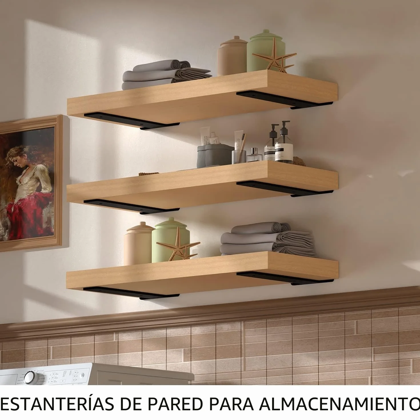 Soporte balda,Escuadras, 6 soportes de estante industriales resistentes de, Escuadras metalicas negro ,L soporte estanteria pared(5mm de grosor),15cm