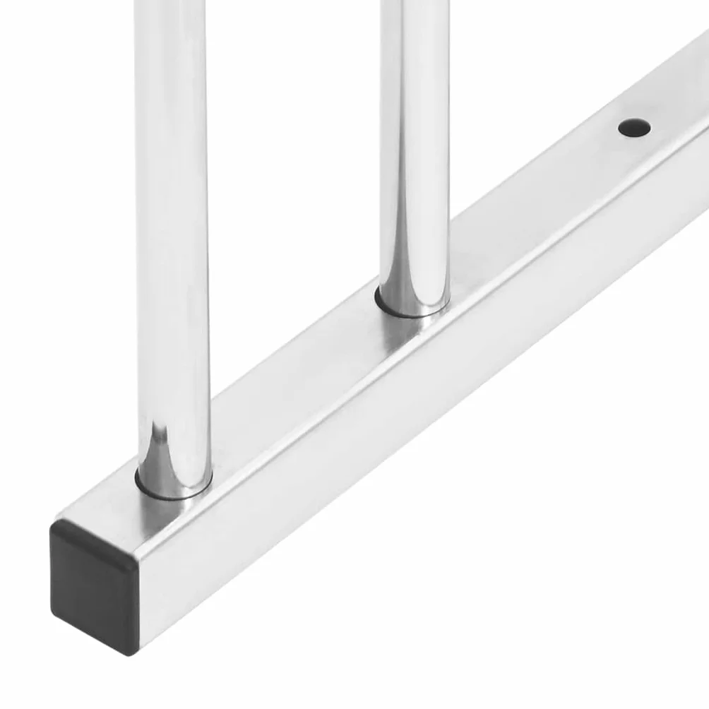 vidaXL Bicicletero para 3 Bicicletas Acero galvanizado, Soporte portabicicletas