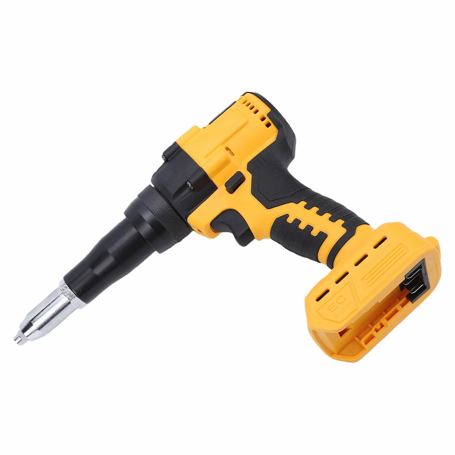 Pistola Remachadora Eléctrica sin Escobillas, Kit de Herramientas de Remachado Inalámbrico Apto para Batería con Luz LED Función de Inversión Automática para Remaches de 1/8 5/32 3/16 Pulgadas