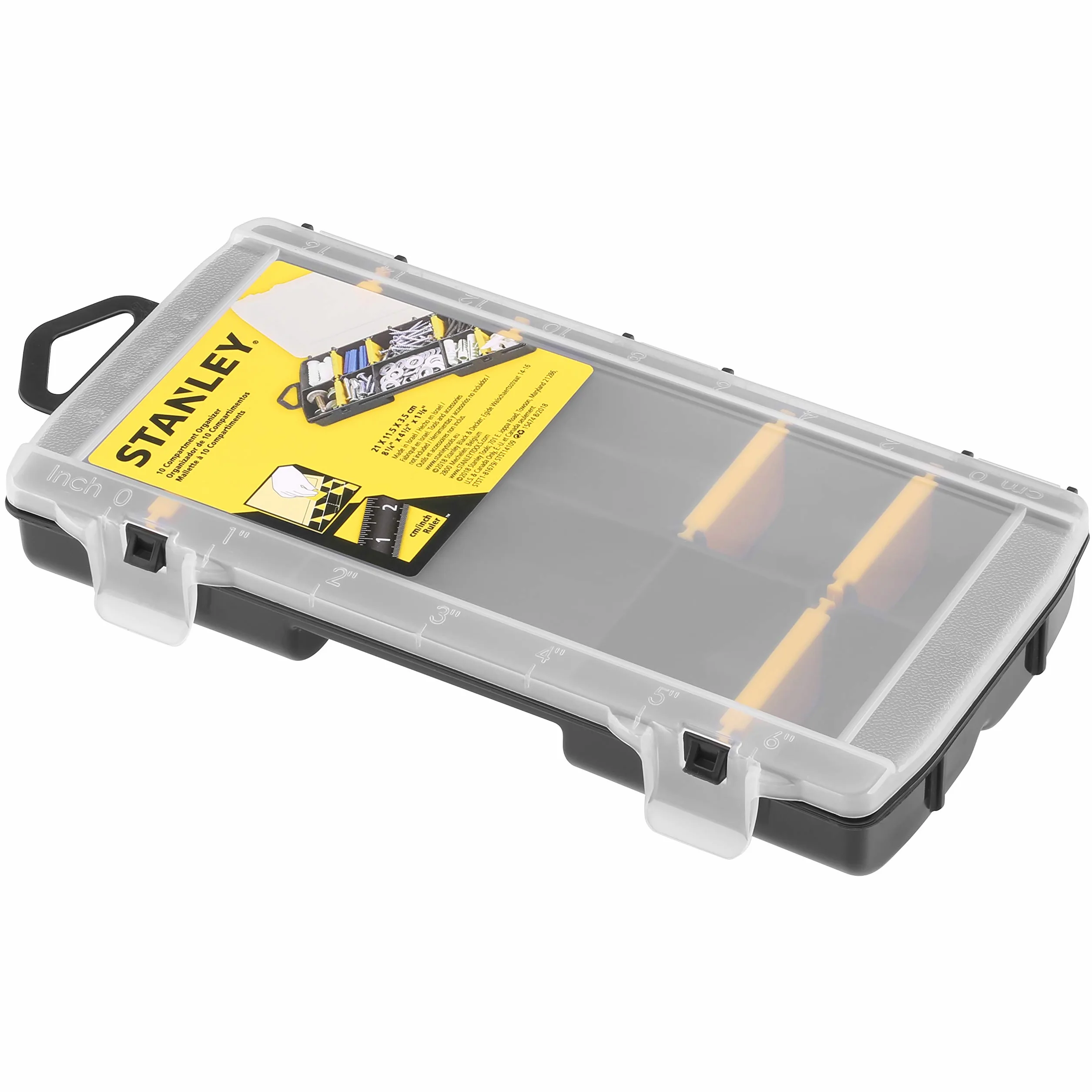 STANLEY Organizador 10 compartimentos polipropileno 21x11.5x3.5 cm STST81679-1