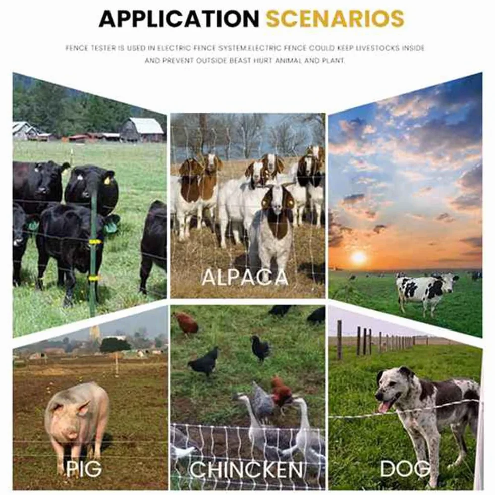 Probador de Fallas de Cercas Eléctricas, Detector Fallas de Voltaje Cercas Eléctricas para Granjas, Cercas Eléctricas para Ranchos, Avisador Acústico Cercas Eléctricas para Granjas