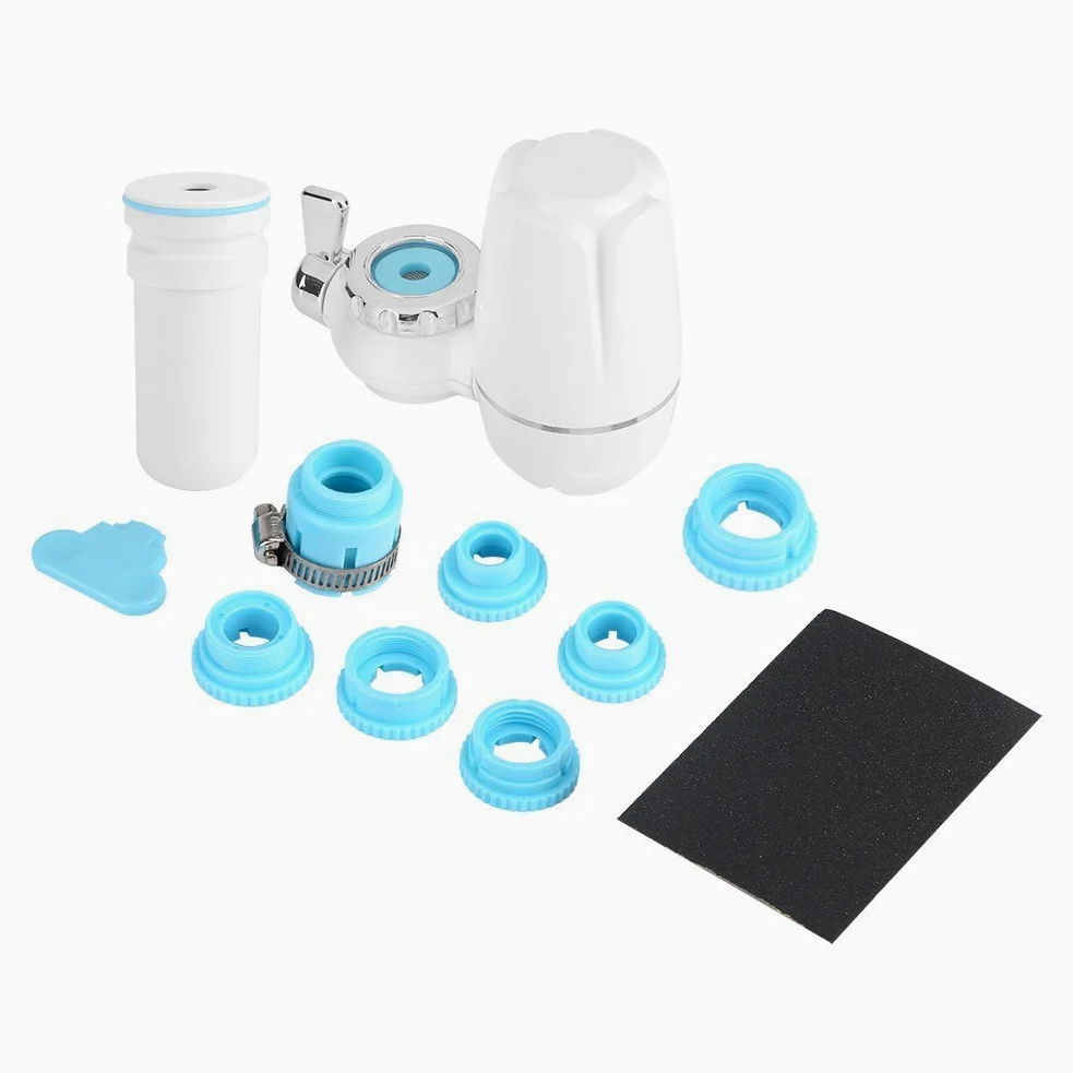 Filtro de agua - Grifo - Filtro de agua - Grifo de cocina - Filtro de agua con núcleo de cerámica lavable - 8 piezas en total para el hogar y la cocina