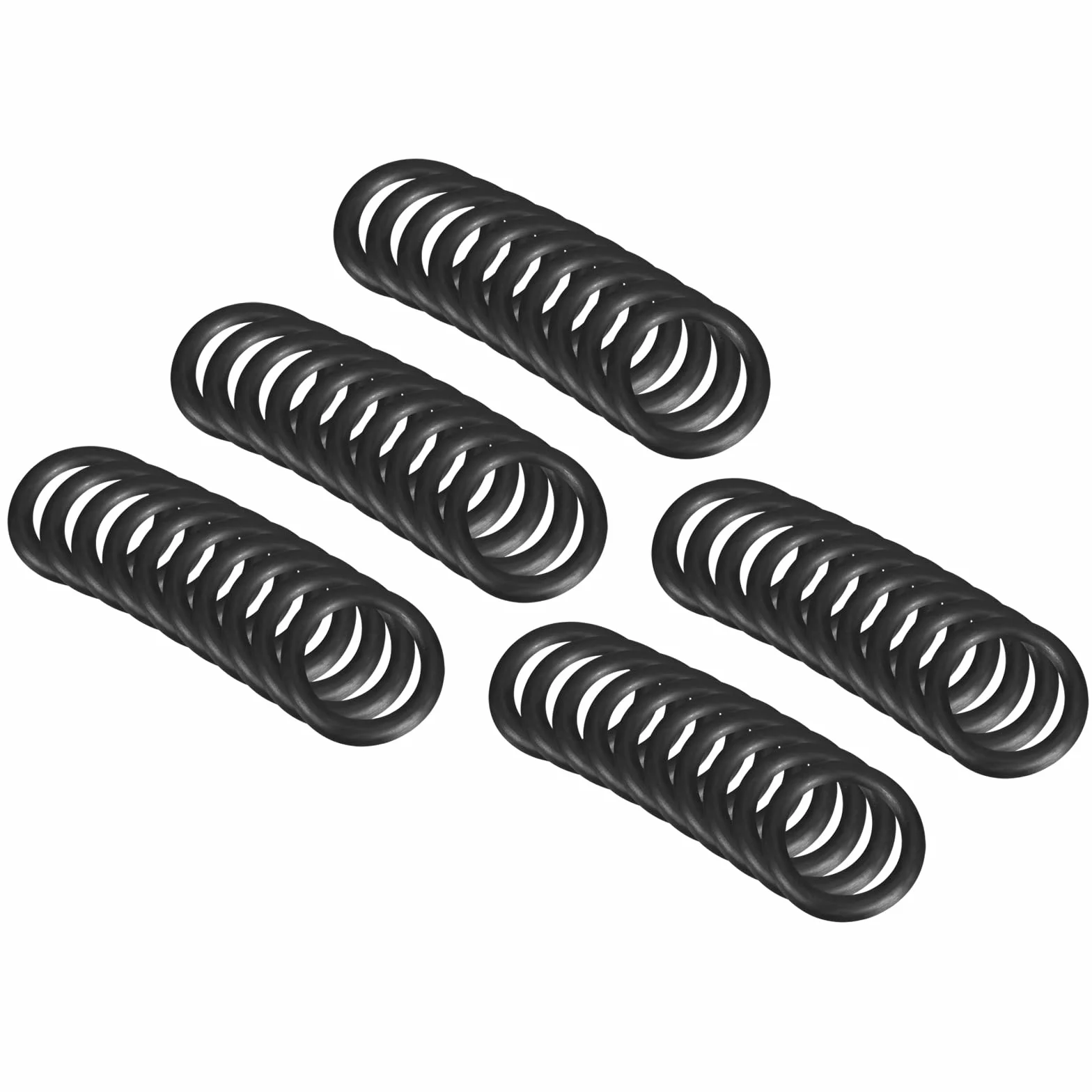 QUARKZMAN 13mm x 9mm x 2mm Nitrilo Goma Juntas Tóricas x 50uds Redondo Junta Arandela para Grifo Plomería Reparación Sellado Conexión [Negro]