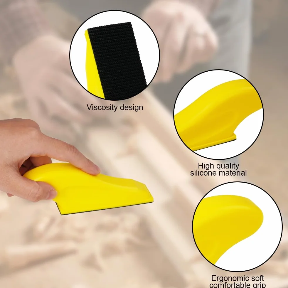 URAQT Juego de Papel de Lija Húmedo y Seco, 130 Piezas Papel de Lija Grueso a Fino Grano de 40-1000, 1 Microlijadora Manual para Pulir Coches Metal Madera Muebles, 30 x 90mm