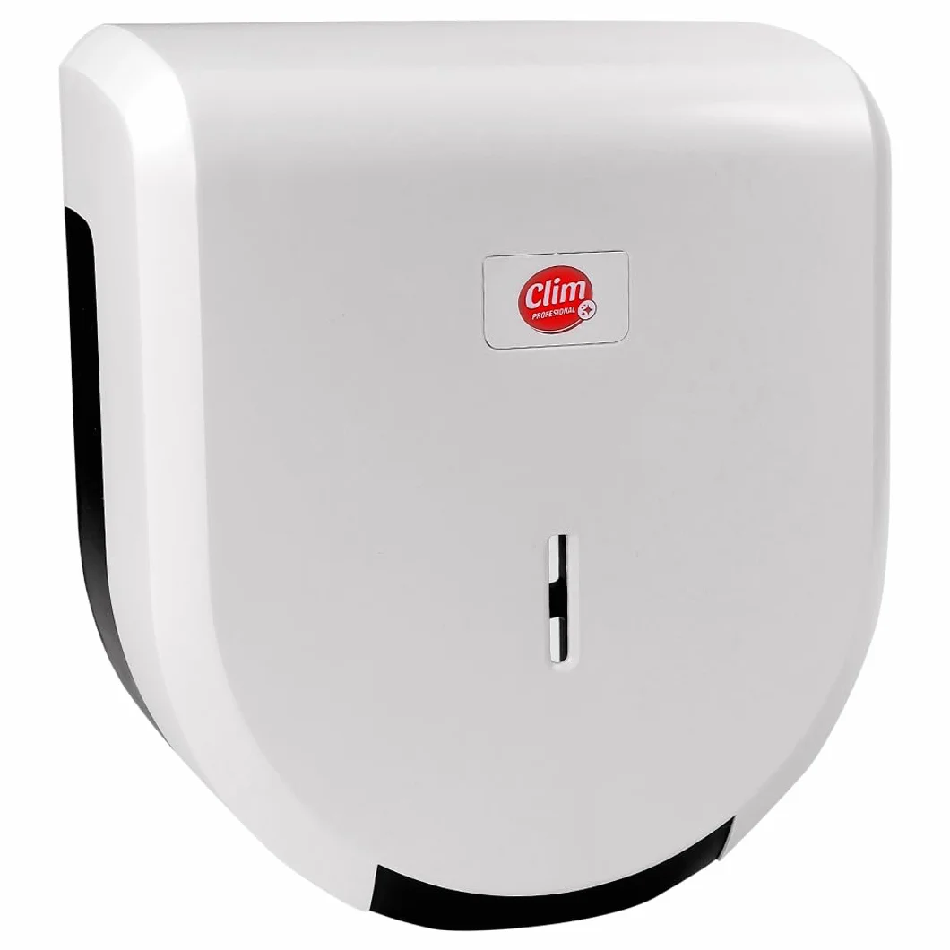 Portarrollos dispensador para Papel higiénico Profesional Clim Profesional. para aseos y baños Muy transitados. Cierre con Llave y Tacos y Tornillos para sujeción incluidos.