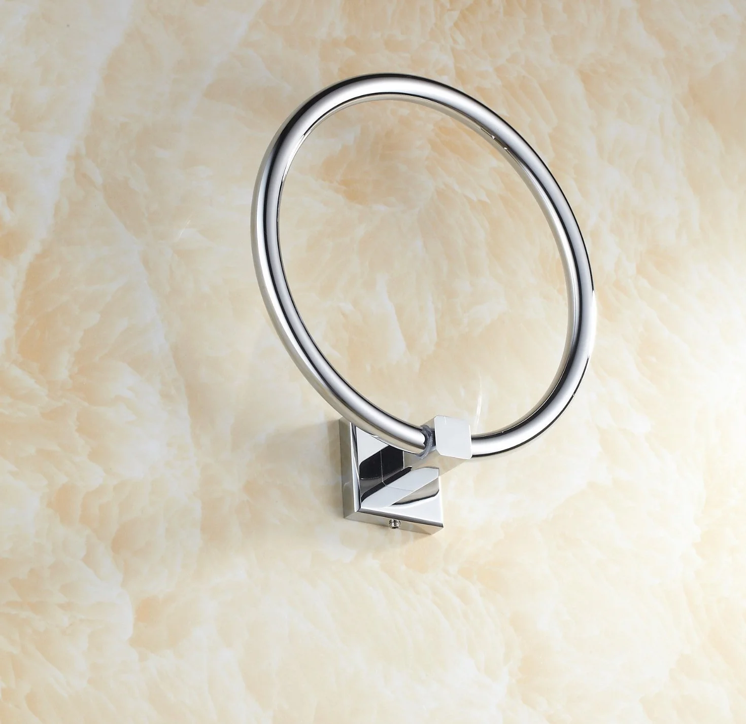 Aothpher Wall anillo de toalla montado en la cocina titular de baño toalla de cromo del acero inoxidable