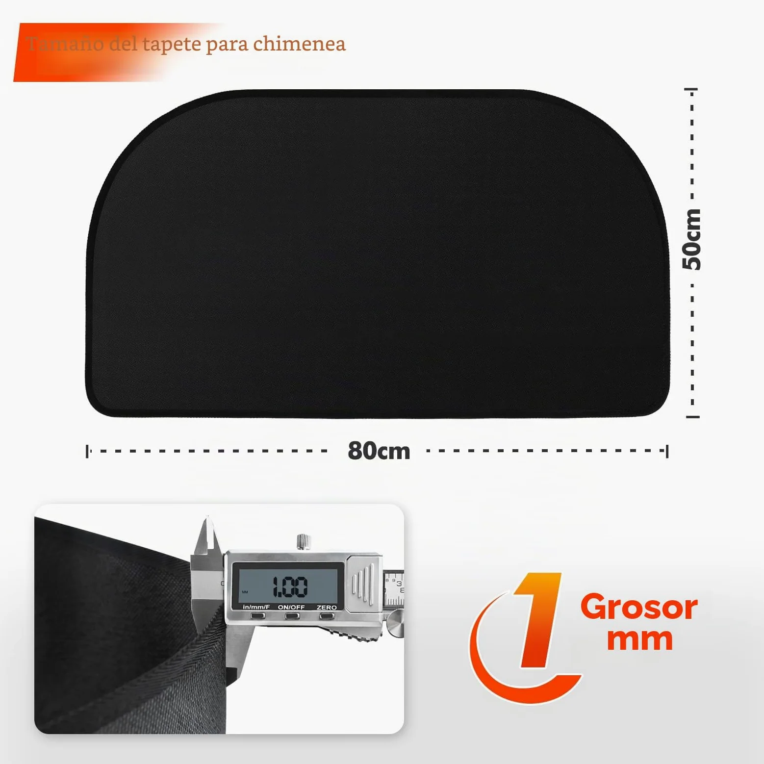 Esterilla ignífuga para chimenea, base ignífuga, placa de protección contra chispas para estufa de chimenea, alfombrilla protectora de suelo para chimeneas, chapa de suelo, para proteger el suelo de