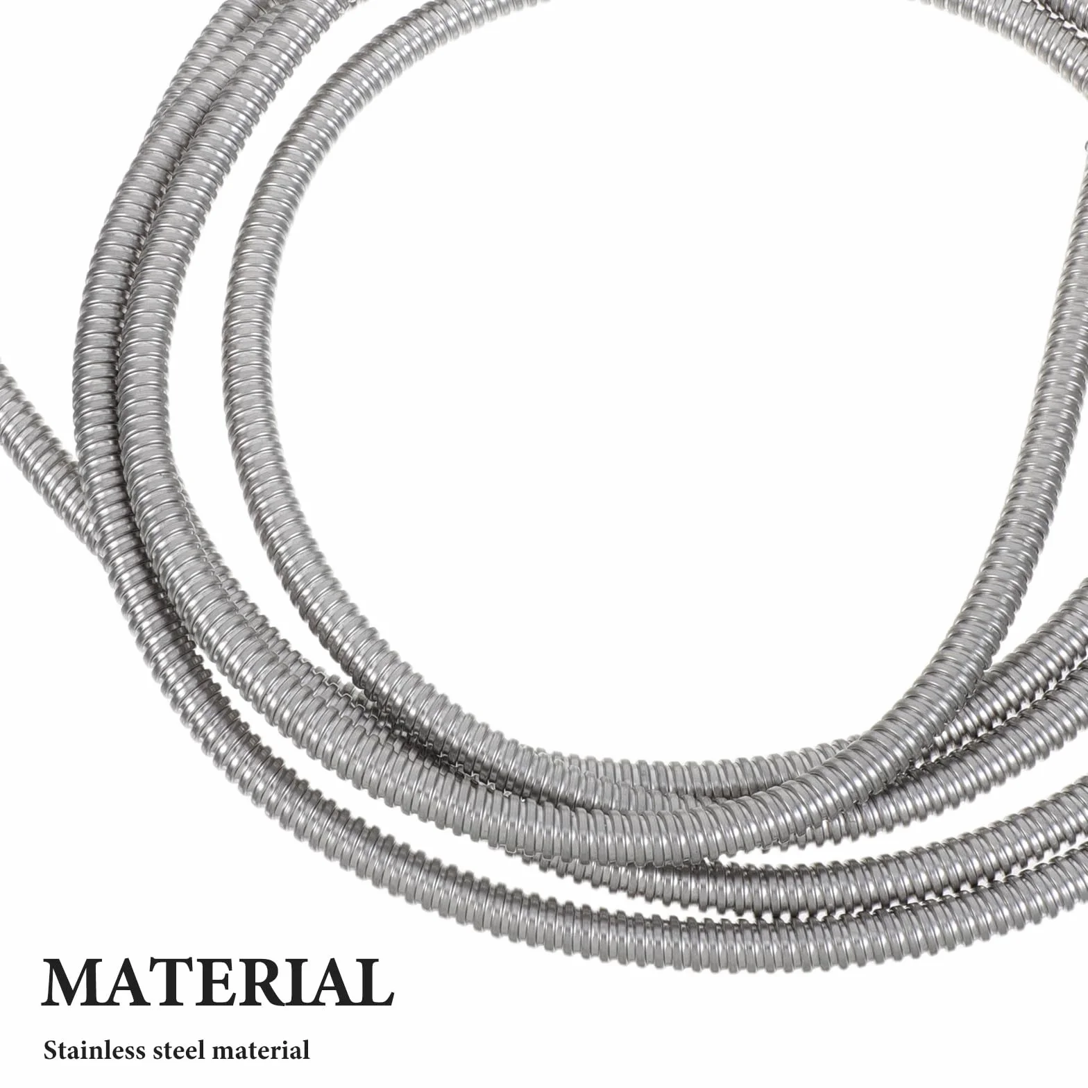 Conducto eléctrico flexible de pared reducida, tubo de acero inoxidable de 7 mm para gestión, cableado y protección de cables industriales y domésticos.