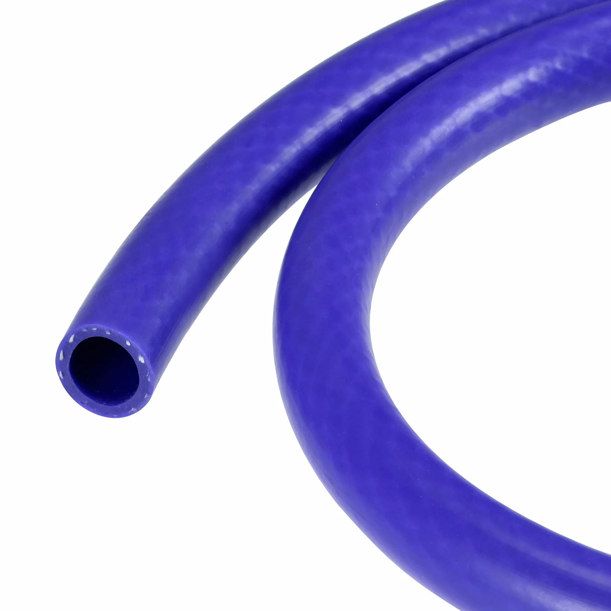 sourcing map Silicona Vacío Tubo Calentador Manguera 16mm ID 1m 101psi 392F Azul Reforzada Alta Temperatura para Motor