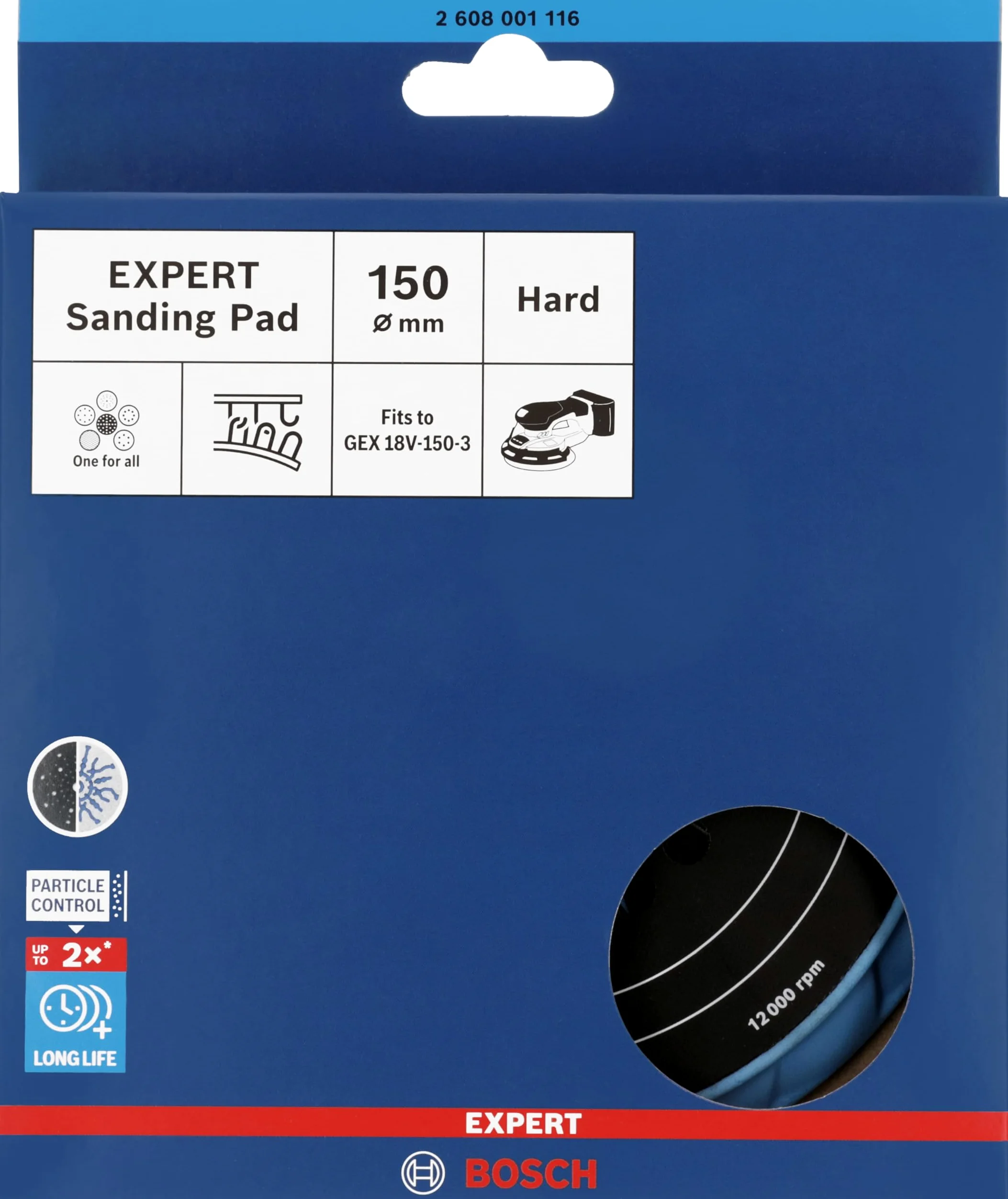 Bosch 1x Plato de lija EXPERT Multihole para lijadoras excéntricas, 150 mm, blando (Ø 150 mm, Professional Accesorios Lijadora excéntrica)