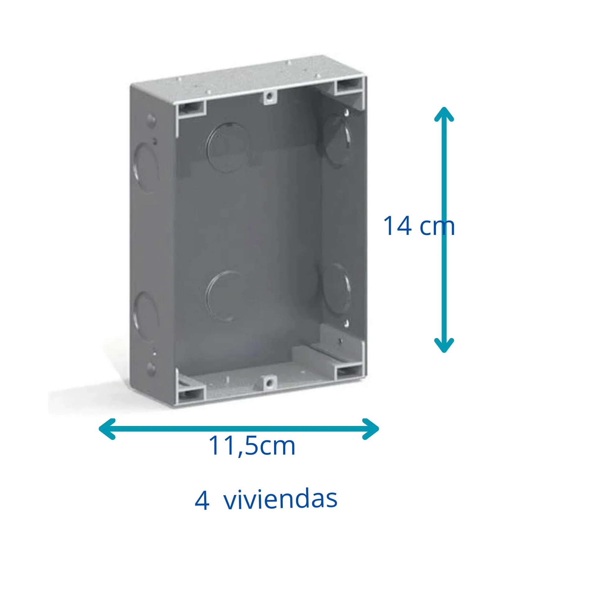 Portero Automático con Sistema de analogico 4+n, para comunidades Completo :Placa Calle,telefonillos Caja de empotrar y Fuente de alimentacion. gran calidad de fabricacion (4D viviendas)