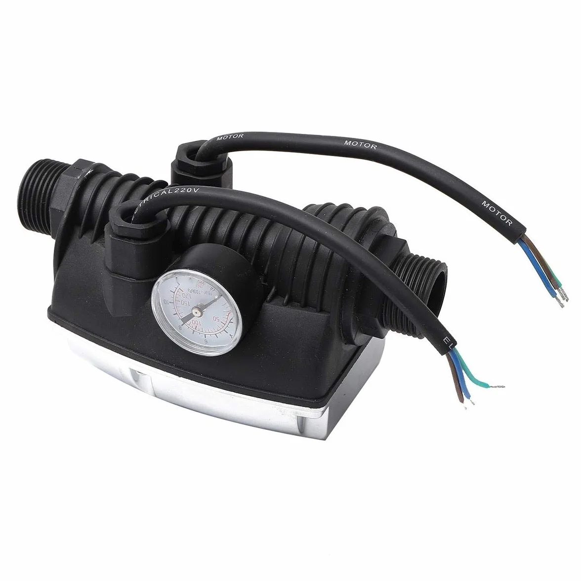 KATSU Interruptor de Control de Presión de Bomba de Agua Automática, Controlador de Presión Electrónico Ajustable, para Bomba Sumergible, Bomba de Refuerzo de Agua, Bomba de Jardín