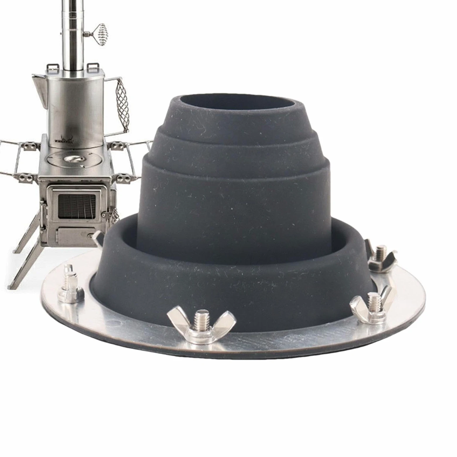 Gato para estufa, kit de tapajuntas para tubo de techo | Tapajuntas de tubo de silicona de alta temperatura,Horno de leña, chimenea, tienda de ventilación, chimenea intermitente, protección