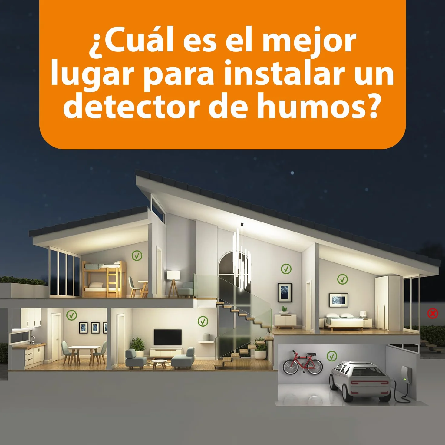 Smartwares Juego de 2 detectores de Humo Sensores ópticos 10 años Pilas reemplazables 5 años