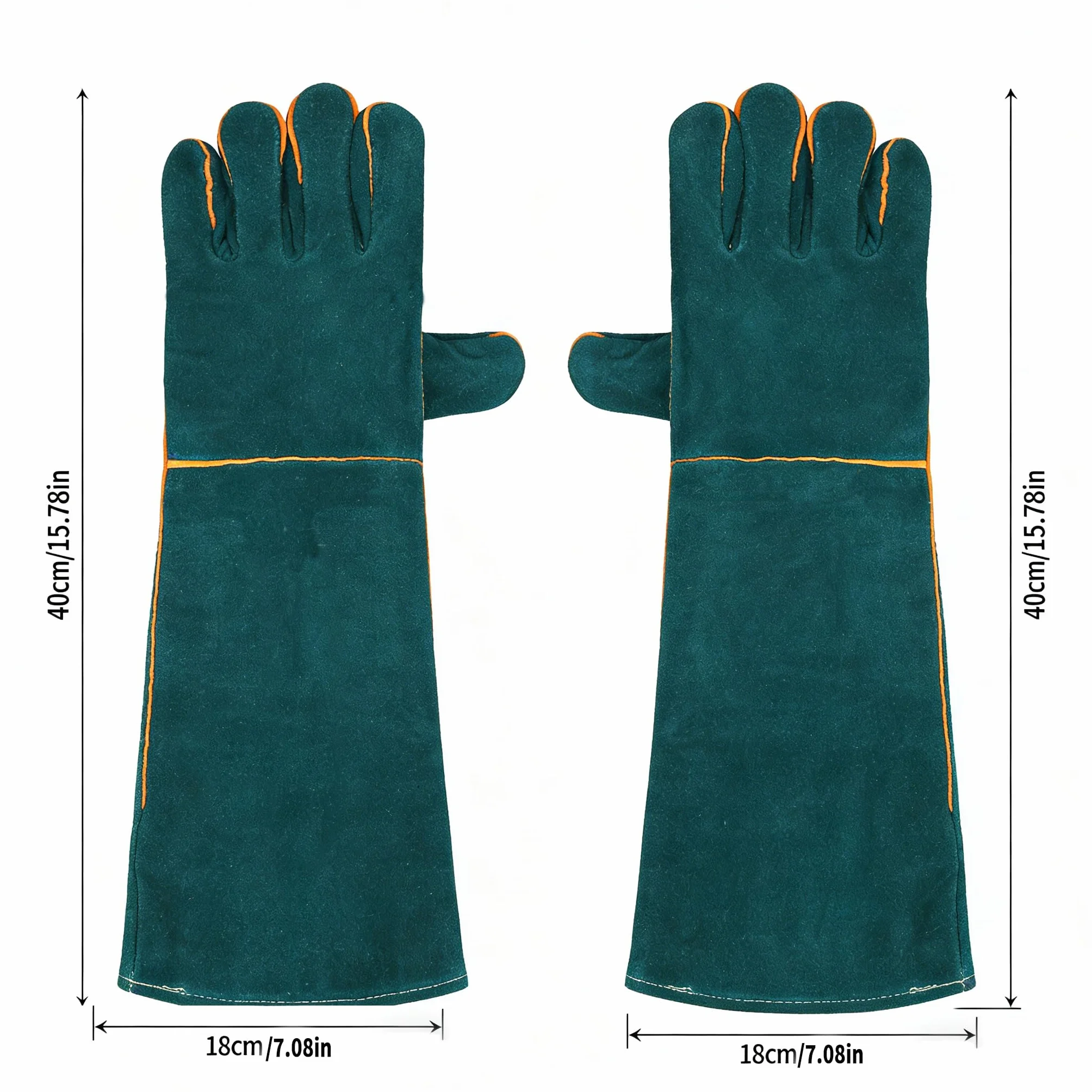 Guantes Antimordeduras Perros 40 cm Protectora Manipulación Animales Baño Gatos Pájaros