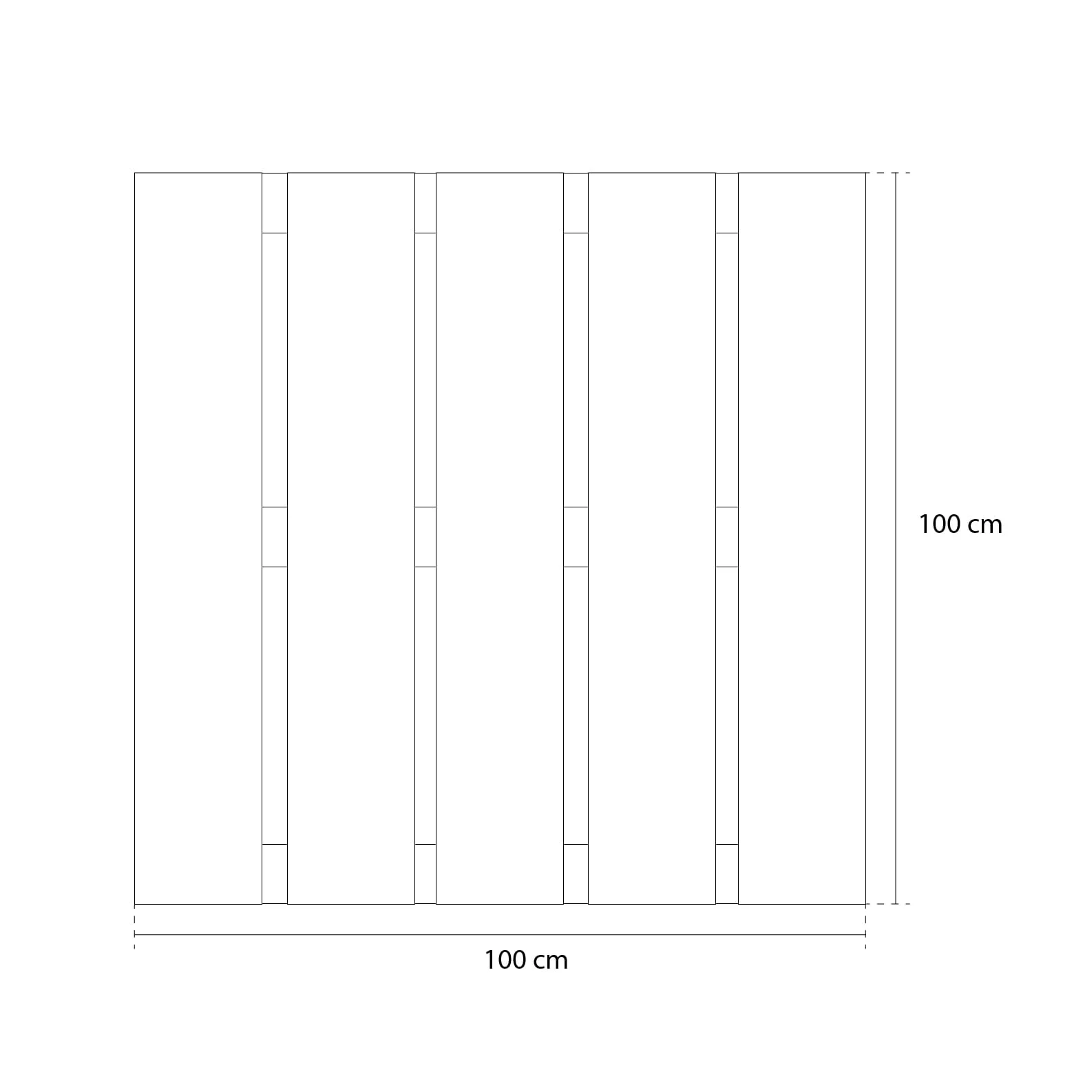 LOSETA MADERA PINO RAYADAS TANE 100X100