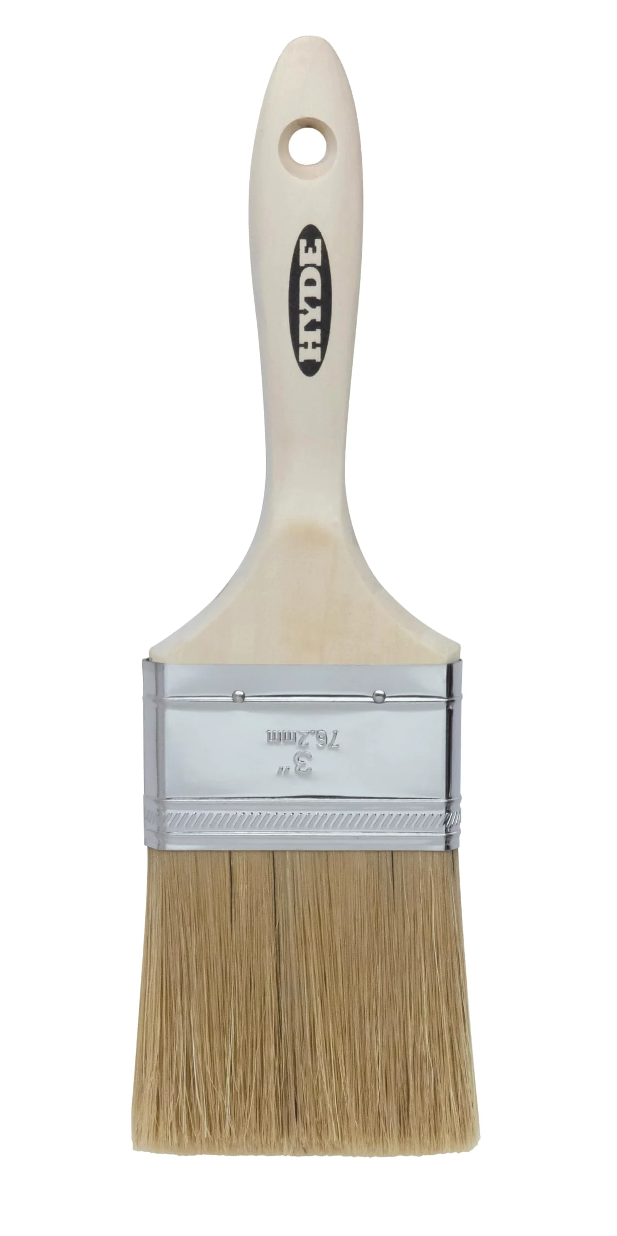 Hyde Extra, cerdas suaves blancas, pincel recto con mango de madera, 7,6 cm, 47382