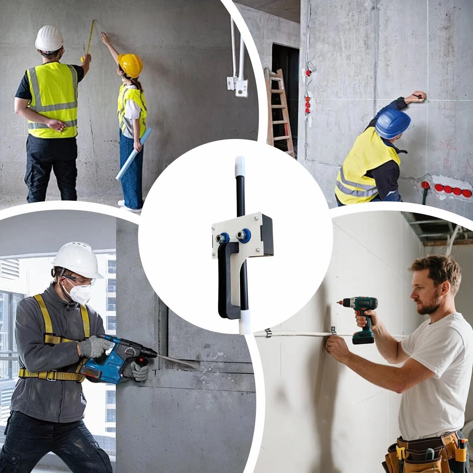 Herramientas Para Tiro De Cables | Extractor De Cables - Tiracables Eléctrico De 8 Mm Para Espacios Reducidos, Pared Exterior, Subsuelo, Techo, Climatización, Automoción, Electricistas