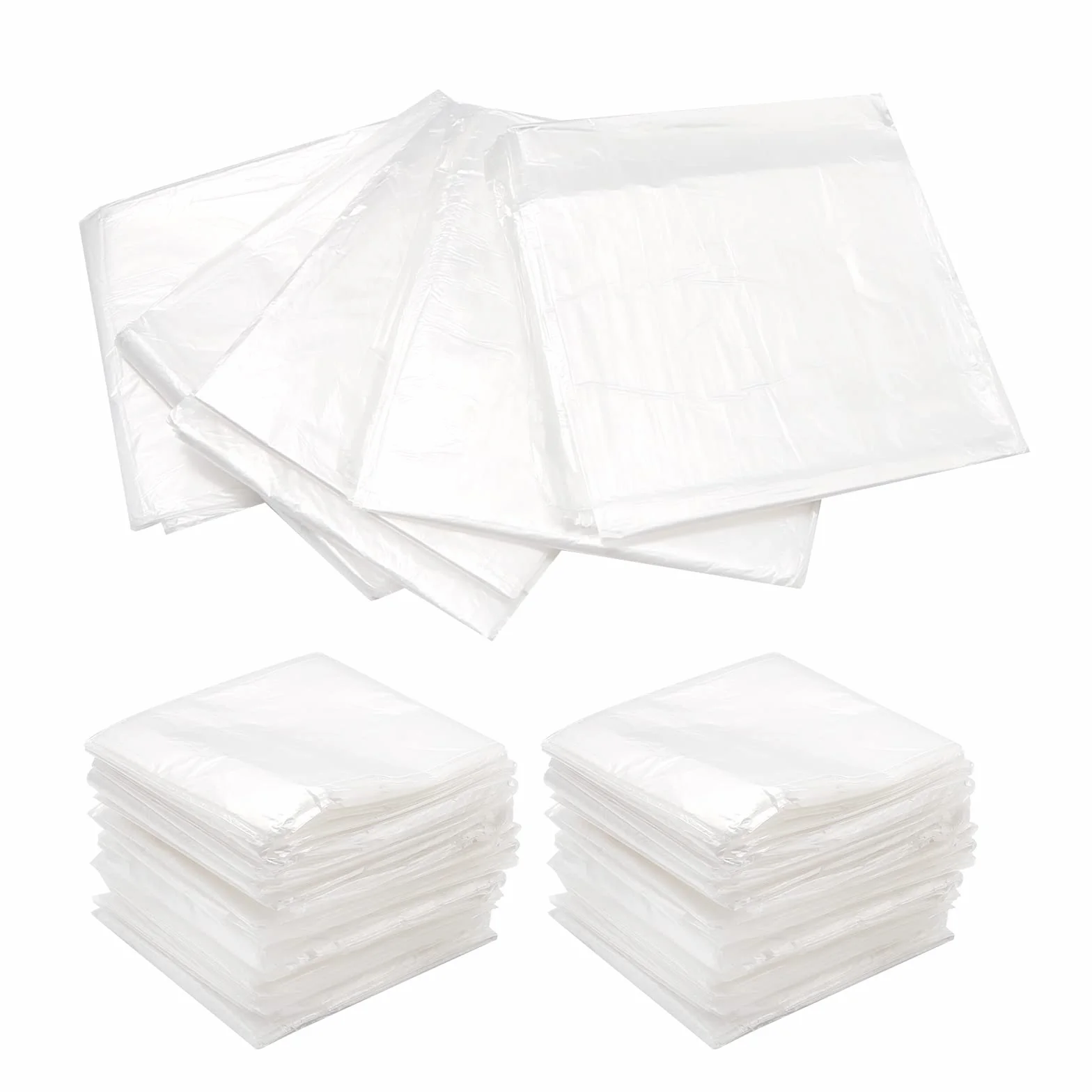 UOIENRT 50 láminas de plástico desechables para envoltura corporal, bolsa de bañera de película de plástico desechable, forro de manta de sauna
