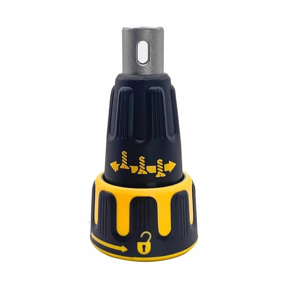 N435495 - Conjunto de cono de nariz, pistola de yeso sin escobillas, montaje de colocación de cono de nariz, soporte de brocas de acero compatible con Black & Decker compatible con Dewalt (8 x 6 cm)